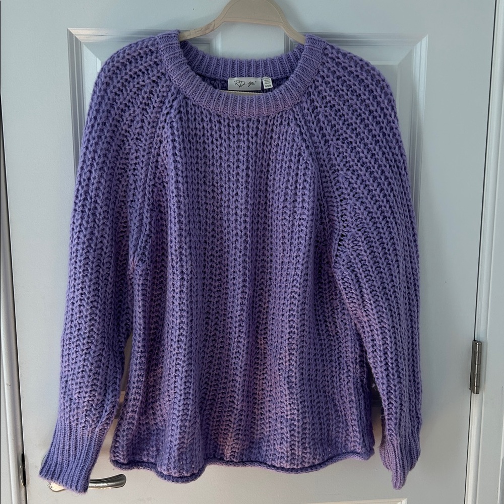 RD Style Lavender Knit Top